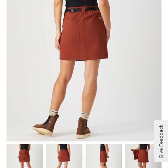 RUST DULUTH WOMEN'S HEIRLOOM GARDENING SKORT WITH BELT BAG - XS NWOT - Picture 3 of 4